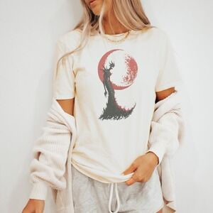 Dark Dragon Graphic Tee Red Circle Monster Design
